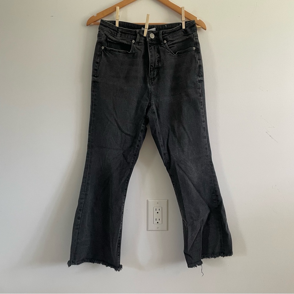 LOFT Black Kick Crop Jeans